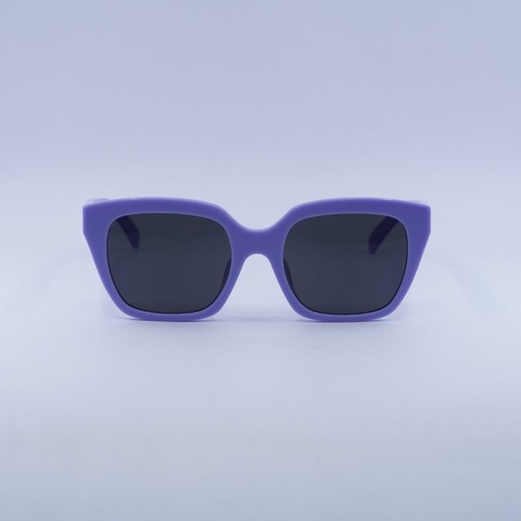 Celine CL40198F 78A Sunglasses Lilac Square Frame, Smoke Lenses main image 8